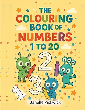 Colouring Book of Numbers 1-20 numbers