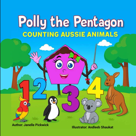 Polly the Pentagon Counting Aussie Animals